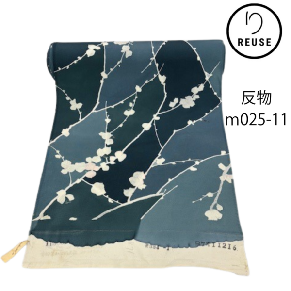 反物 リユース 　グラデーション・花文様　m025-11(8050-00170)